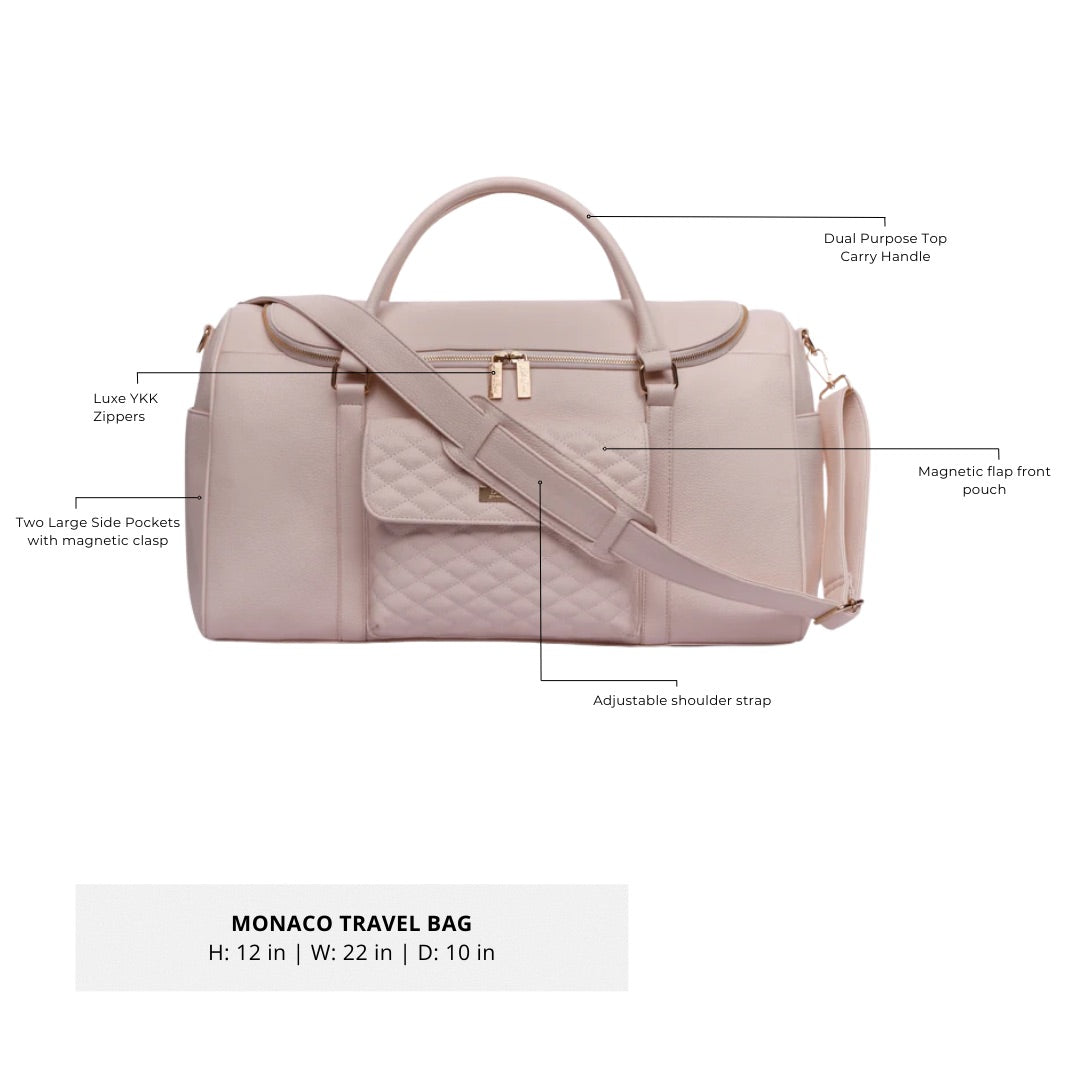 Three Little Tots Weekender Travel Bag Pastel Pink, supplementary photo