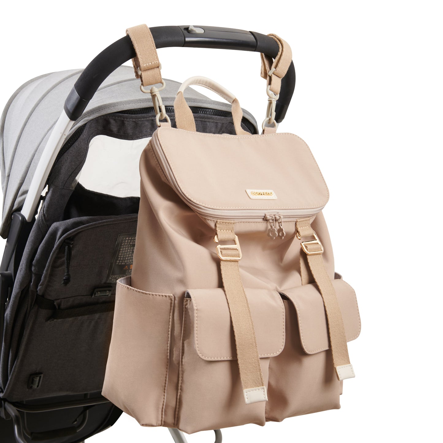 Houndstooth Backpack Diaper Bag