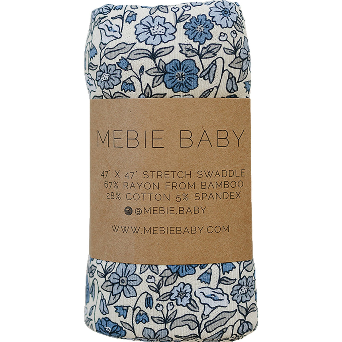Three Little Tots Bluebell Pointelle Bamboo Stretch Swaddle