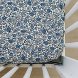 Three Little Tots Bluebell Pointelle Bamboo Stretch Crib Sheet