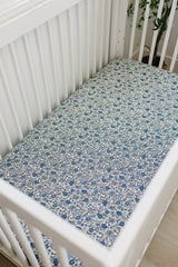 Three Little Tots Bluebell Pointelle Bamboo Stretch Crib Sheet, additional view
