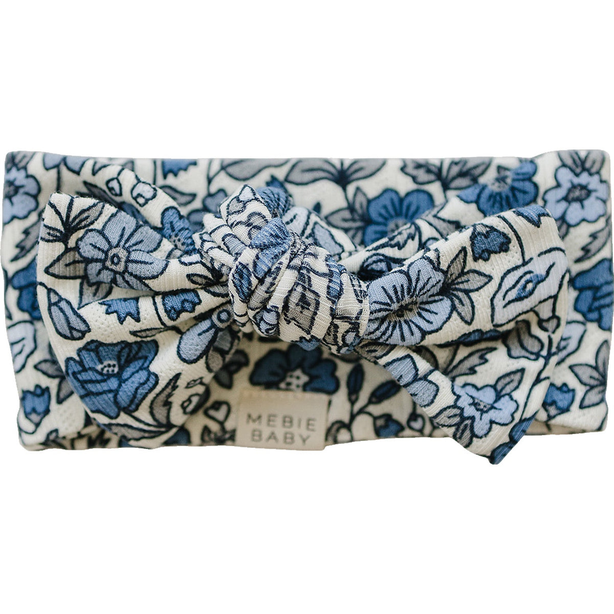 Three Little Tots Bluebell Pointelle Bamboo Head Wrap