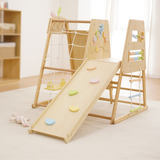 Three Little Tots Avenlur Cherry 5-in-1 Wooden Indoor Climber Montessori Play Gym for Toddlers and K, additional product phot