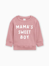 Mama's Sweet Boy Valentine's Day Baby Toddler Organic Cotton Pullover