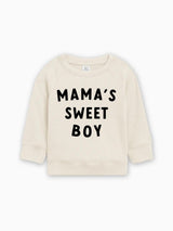 Mama's Sweet Boy Valentine's Day Baby Toddler Organic Cotton Pullover
