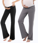Three Little Tots Below Bump Maternity Postpartum Pajama Pants 2 Pack, additional product photo