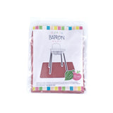 Solid Blush Minimalist Splash Mat - A Waterproof Catch-All for Highchair Spills and More!