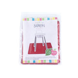 Solid Cranberry Minimalist Splash Mat - A Waterproof Catch-All for Highchair Spills and More!