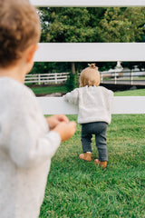 Three Little Tots Charcoal Knit Leggings, additional view