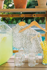 Three Little Tots Palm Tree Linen Cotton Shorts, extra product detail