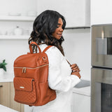 Three Little Tots Signature Diaper Bag Caramel, sixth additional photo