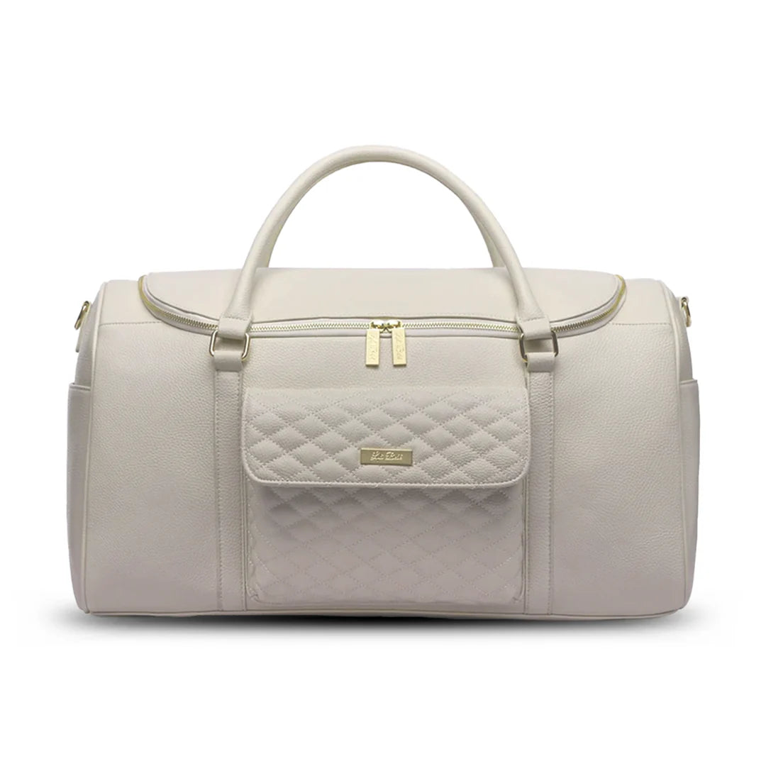 Three Little Tots Weekender Travel Bag Pearl White