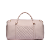 Three Little Tots Weekender Travel Bag Pastel Pink, back view