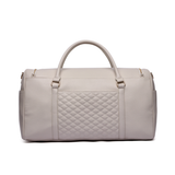 Three Little Tots Weekender Travel Bag Pearl White, back view