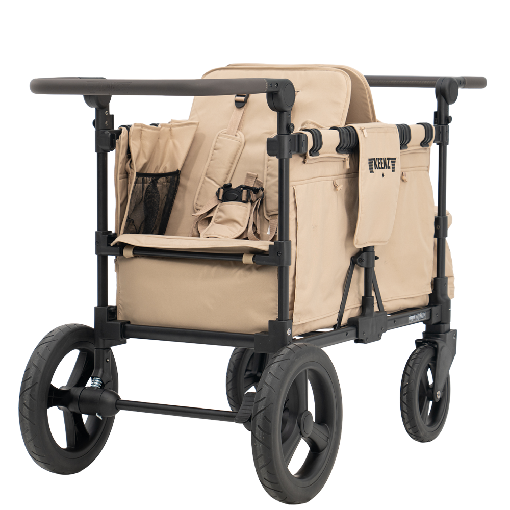 Three Little Tots Keenz Moov 2-Passenger Stroller Wagon All-Terrain Comfort for Everyday Movement, another angle