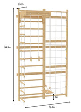Three Little Tots Neem Swedish Ladder and Rope Wall - 79 Height, second additional photo