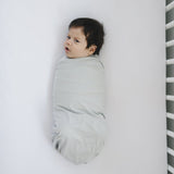 Three Little Tots Stone Bamboo Stretch Swaddle, extra product detail