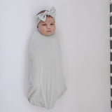 Three Little Tots Stone Bamboo Stretch Swaddle, additional view