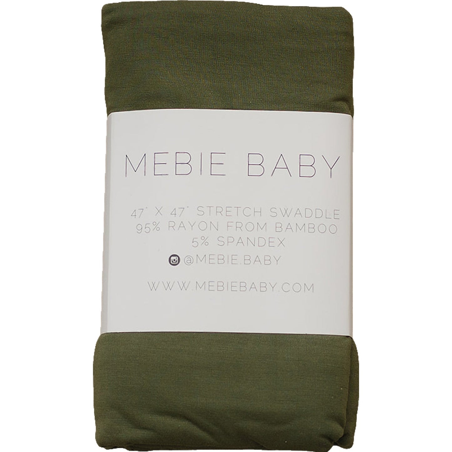 Three Little Tots Olive Bamboo Stretch Swaddle