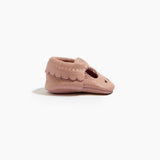 Three Little Tots Newborn Blush Mary Jane Baby Shoe, alternate angle