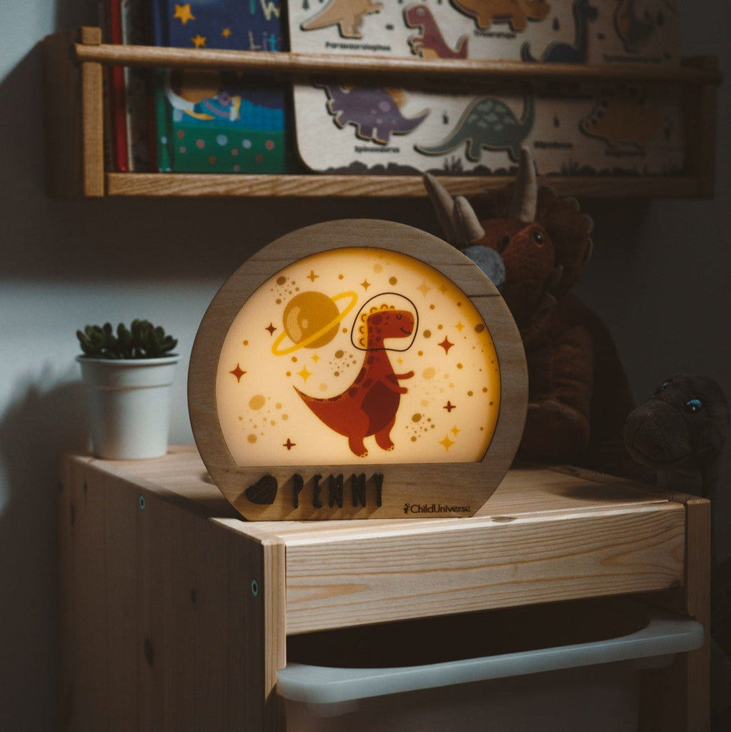 Girl Dinosaur Night Light