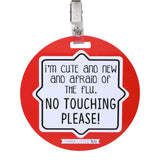 The perfect baby shower newborn preemie gift. Politely remind others to admire your baby from a distance with these cute and effective no-touch signs.