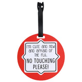 The perfect baby shower newborn preemie gift. Politely remind others to admire your baby from a distance with these cute and effective no-touch signs.