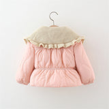Three Little Tots Winter Thick Cotton-padded Coat Girl Thermal Children's Clothing Top, alternate angle