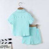 Boy's Summer Relaxed Shirt and Short Set