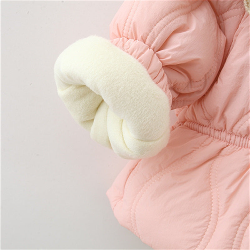 Three Little Tots Winter Thick Cotton-padded Coat Girl Thermal Children's Clothing Top, extra product detail
