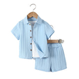 Boy's Summer Relaxed Shirt and Short Set
