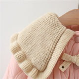 Three Little Tots Winter Thick Cotton-padded Coat Girl Thermal Children's Clothing Top, additional view