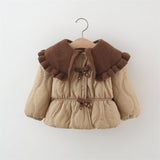 Three Little Tots Winter Thick Cotton-padded Coat Girl Thermal Children's Clothing Top
