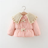Three Little Tots Winter Thick Cotton-padded Coat Girl Thermal Children's Clothing Top, additional product photo