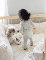 Three Little Tots Peace Bamboo Kids Pajama Set, another angle