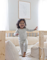 Three Little Tots Peace Bamboo Kids Pajama Set, third additional photo