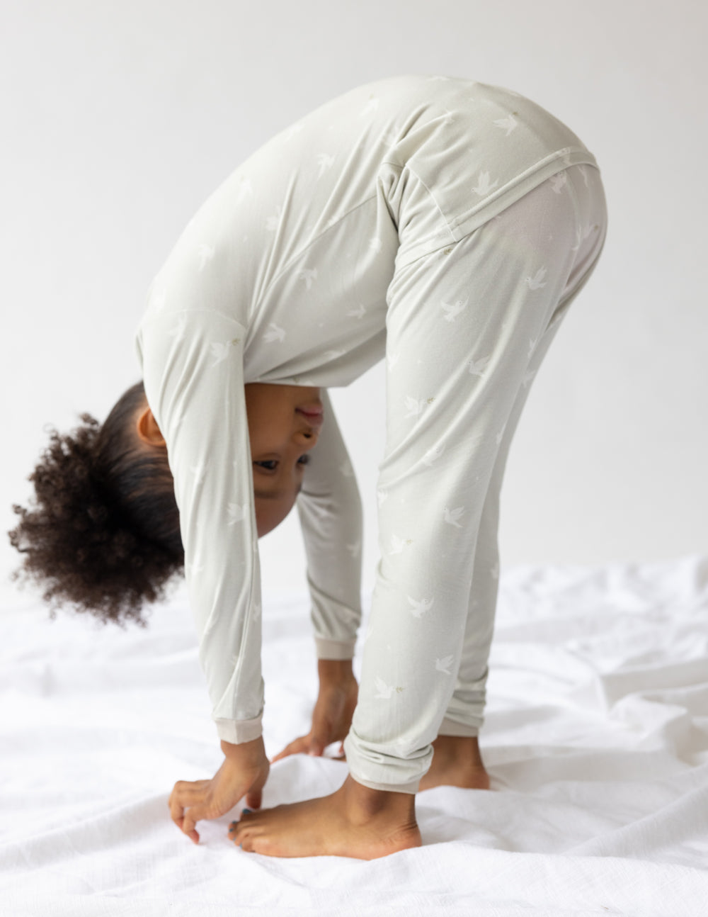 Three Little Tots Peace Bamboo Kids Pajama Set, additional product photo