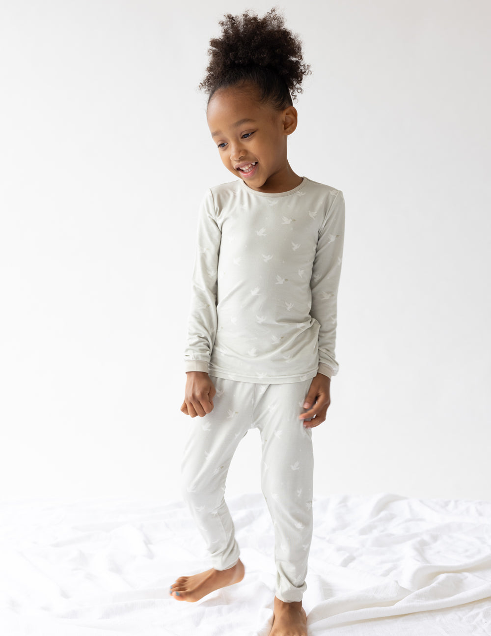 Three Little Tots Peace Bamboo Kids Pajama Set, extra product detail