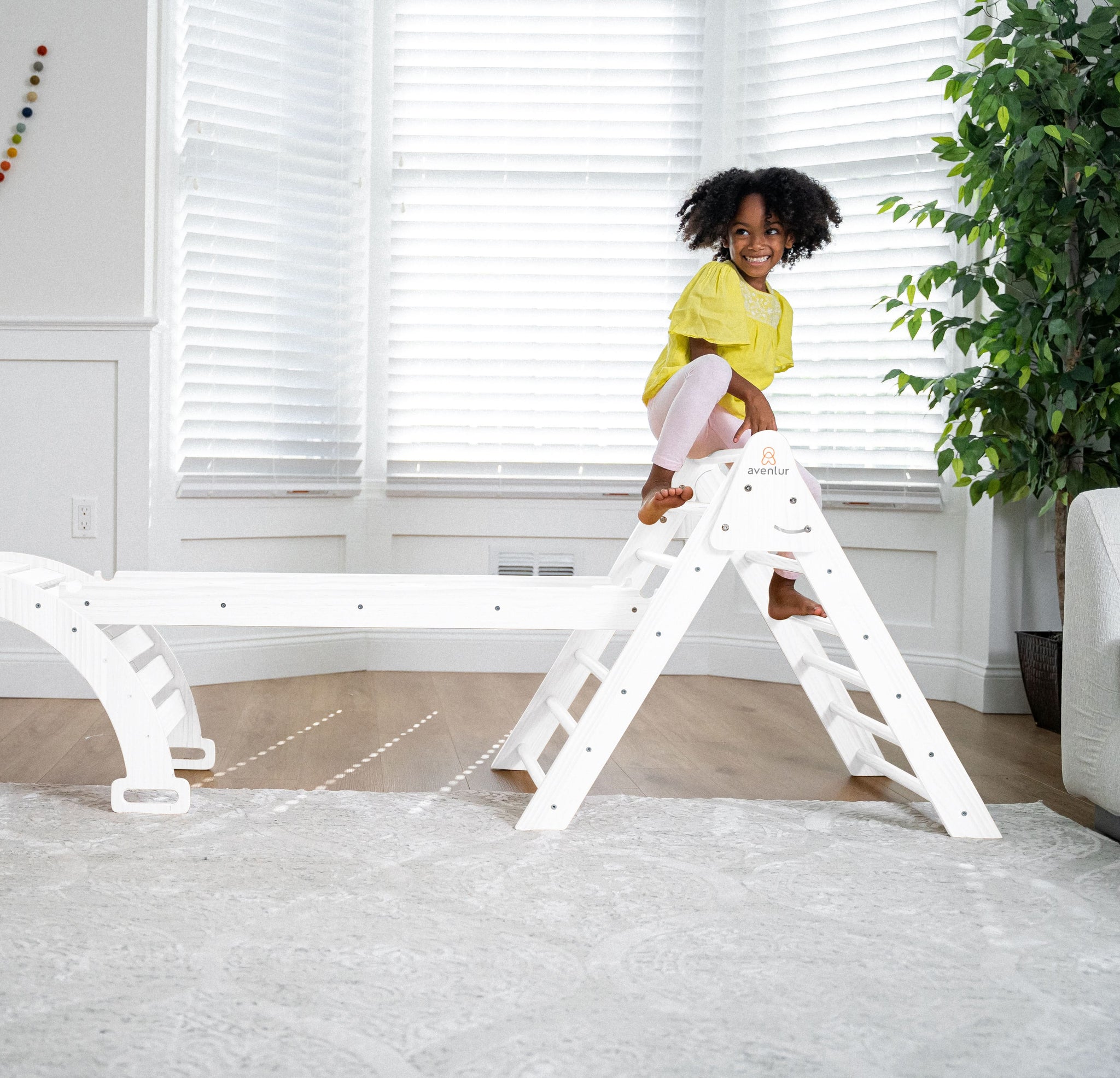 Three Little Tots Hazel Pikler Triangle Slide and Rocker Set, additional product photo
