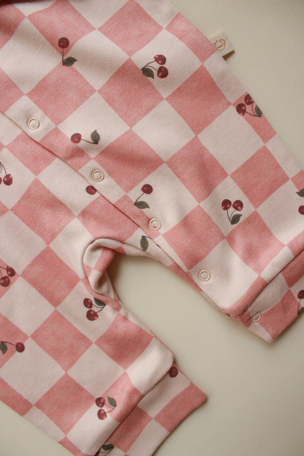 Cherry Plaid Onesie