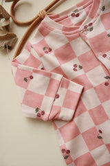 Cherry Plaid Onesie