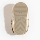 Platinum Moccasin Baby Shoe