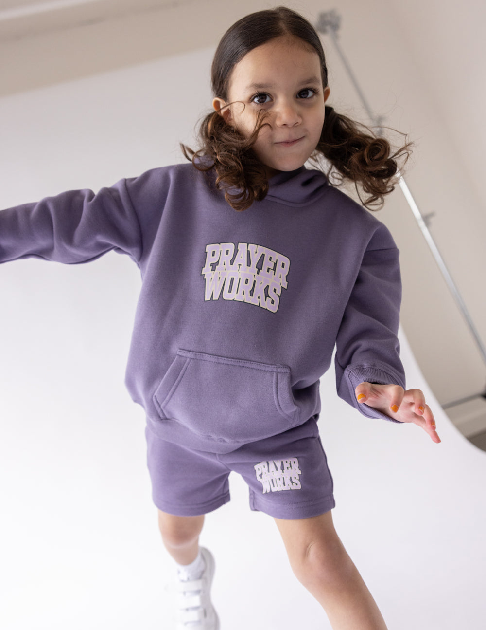 Three Little Tots Prayer Works Kids Hoodie