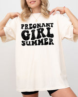 Pregnant Girl Summer, Mom to Be Shirt, Baby Announcement, Pregnancy Reveal, Baby Shower Gift, Funny Gift for New Mom Shirt Comfort Colors T-Shirt