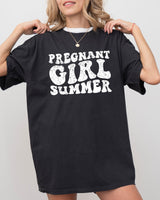 Pregnant Girl Summer, Mom to Be Shirt, Baby Announcement, Pregnancy Reveal, Baby Shower Gift, Funny Gift for New Mom Shirt Comfort Colors T-Shirt