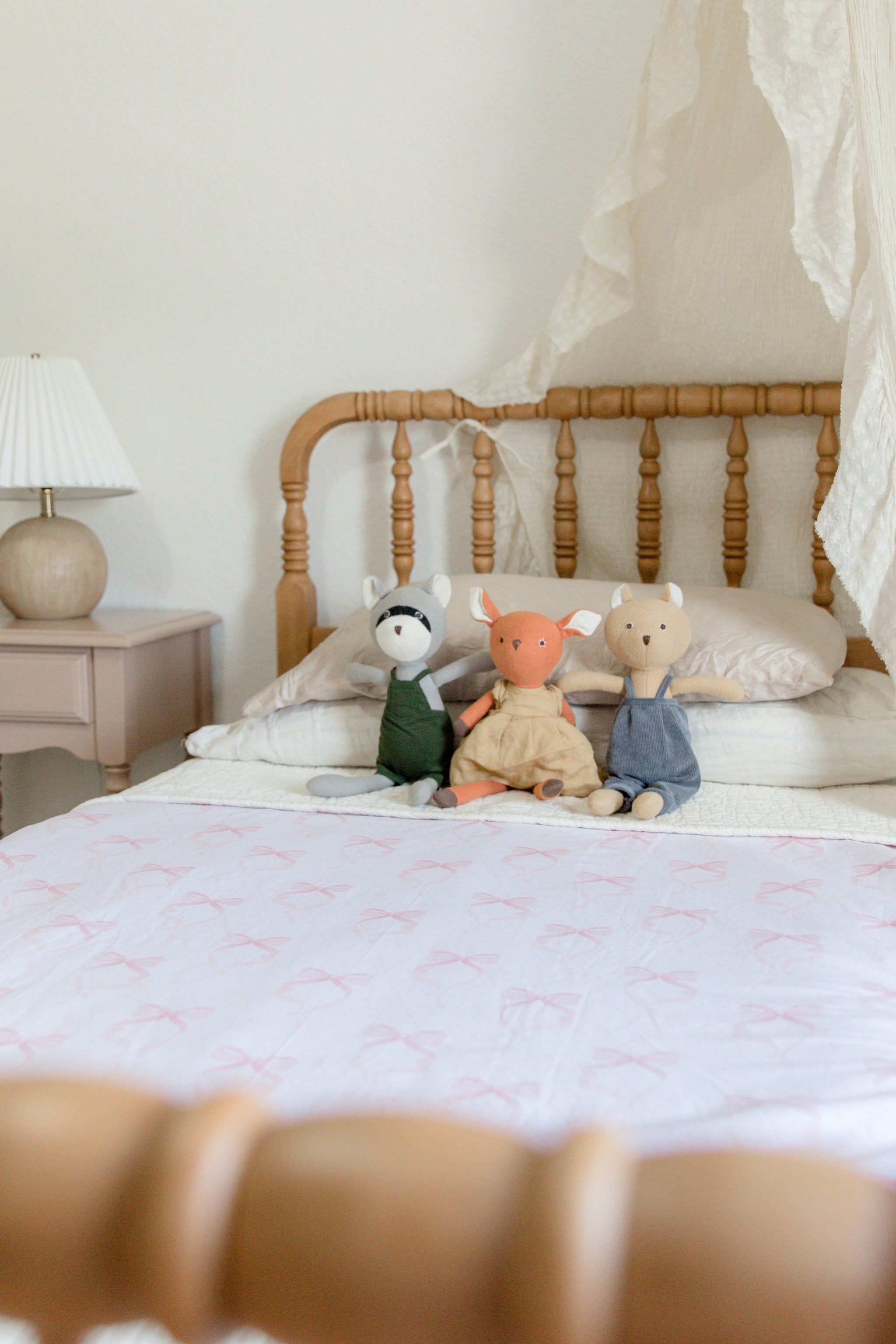 Ribbon Crib Quilted Blanket