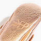 Rose Gold Moccasin Baby Shoe