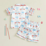 4th of July Stars and Stripes Kids Patriotic Pajamas Set