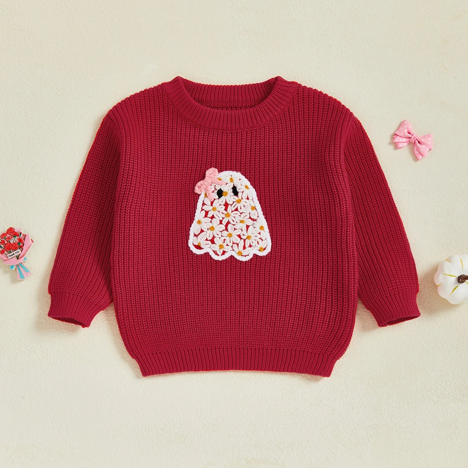 I'm A Cute Little Ghost Halloween Toddler Sweater