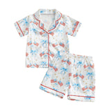 4th of July Stars and Stripes Kids Patriotic Pajamas Set